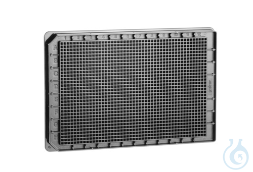 MICROPLATE, 1536 WELL, PS, F-BOTTOM, HIBASE,, B...
