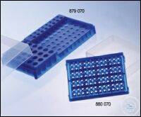 PCR WORK UP RACK, WITH LID, BLUE PCR WORK UP RACK, WITH LID, BLUE