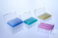 SAPPHIRE RACK FOR 10 µL PIPETTE TIPS, PP,, UNFILED, BLUE, NATURAL LID, FOR 96...