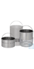 Stainless steel can HV-L 85 Elektropolished stainless steel sterilizing can, inner dimension: Ø/H...