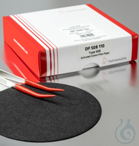 Filter paper 508, activated carbon ,medium fast, 196 g/sqm ,Discs 110 mm...