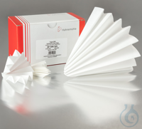 Filter paper 595, qualitative ,medium fast, thin, 68 g/sqm ,Folded filter, 125 m Filter paper...