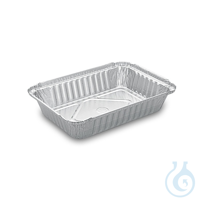 Schale (ALU) eckig 222 x 158 x 38 mm 862ml [100 St.] pack Hochwertige, praktische und leichte...