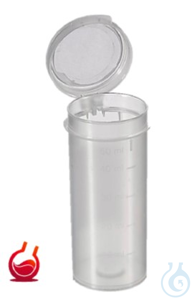 Gefäße m. Scharnierdeckel 50 ml, PP, nicht steril,  VE 650 St.