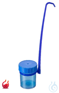 Dippa-Sampler blau 125 ml, steril, PP, Schraubdeckel, Griff abnehmbar, VE=100 Stk