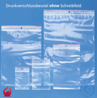 Kunststoffbeutel 40x60 mm transparent, ohne Schreibfeld VE 100 St