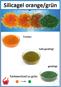 Silicagel orange/grün, 1 L