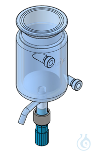 Dubbelwandige reactor 2000ml met DN120 flens en bodemaftap Dubbelwandige reactor met vlakke flens...