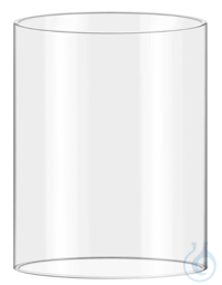 Glazen cilinder 50 x 2,5 lengte 100mm. Uiteinden gezaagd en gevlampolijst.