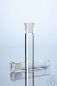 Hulzen, kwartsglas, NS40/38, geslepen, uit buis 46x2,5mm, lengte 100mm