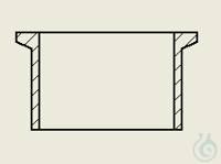 Flens, Vacuum, NW40KF, borosilicaatglas 3.3, Schott, uit buis 46x2.3mm lengte 100mm