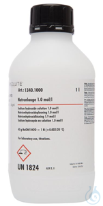 Natronlauge 1 mol/L VE = 1 Liter, 60673069 Achtung diverse Zuschläge sind im Preis nicht enthalten!