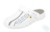 Laborschuhe, Clogs, Dynamic, weiß, Gr. 47, Glattleder, rutschhemmende TPU-Laufsohle,...