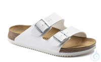 Sandalen Birkenstock Arizona, Größe 41, Weite Normal, weiß, Anatomisch geformtes...