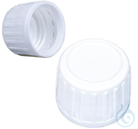 Schraubverschlüsse PE, ohne Dichtung, weiß, 28 mm, VE= 20 Stück, 60800035 Schraubverschlüsse PE,...