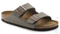 Sandalen Birkenstock Arizona, Größe 39, Weite Normal, Farbe: Stone, Anatomisch geformtes...