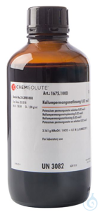 Kaliumpermanganatlösung 0,02 mol/l (0,1N), VE= 1 Liter, 60800171 Achtung diverse Zuschläge sind...