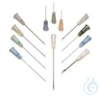 Einweg-Injektionskanülen Henke-Ject, 19G, 1,10 x 50 mm, Farbcode: creme, steril, Kolben- und...