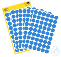 Markierungspunkte Etiketten blau, DM 12 mm, permanent haftend, Papier, Avery Zweckform 3142, VE=...