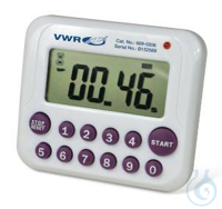Timer, digital, 1-Kanal, Farbe: violett/weiß, Genauigkeit: ±0,01% (5 s), Auflösung: 0,1 s,...