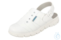 Laborschuhe, Dynamic, Clogs, weiß, antistatisch, Gr. 40, Fersenriemen feststehend, verstellbar,...