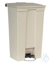 Industrie-Treteimer, Rubbermaid, Volumen: 87 l, mit Rollwalze, beige, 60800891
