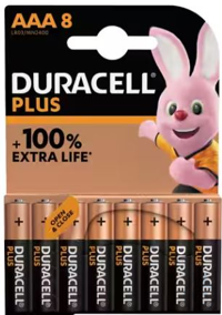 Batterien plus 100 AAA Alkali, 1,5 V,  nicht wiederaufladbar, VE= 8 Stück, 60801043 Batterien...