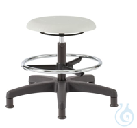 Hocker, Farbe: L-KG143H-YEL (gelber Sitz), Sitzdurchmesser: 390mm, Sitzhöhe: 490-690mm, Struktur...