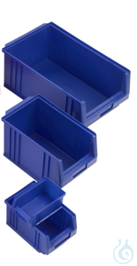 Sichtlagerkasten, PP, 28 Liter, blau, Aussenmasse: 500x315 mm, Breite: 315 mm, Höhe: 200 mm,...