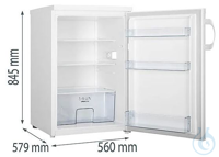 Kühlschrank, GORENJE R49CPW, Energieeffizienzklasse: C, 845 mm hoch, Weiß, 133 l, Kältemittel:...