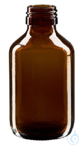 Medizinflasche braun, ohne Verschluss PP28 ApoGlas, 150 ml, 60804072 Mindestabnahme je 48 St....