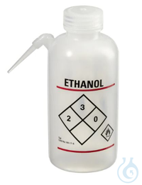 Spritzflasche Ethanol, 500ml, LD-PE, nicht autoklavierbar, VE= 6 Stück, 60804332