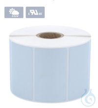Etiketten, Zebra kompatible PET Etiketten, 50,8 x 25,4 mm, Rollenlänge: 74,3m,...