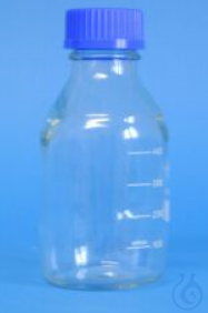 Laborflaschen m. Gew., 50 ml, mit Kappe und Ausgießring (PP), Eigenmarke, 668978