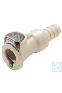 Kupplung mit Absperrventil, für Schlauchanschluss mit 9,5mm Innendurchmesser  Kupplung, PP, mit...