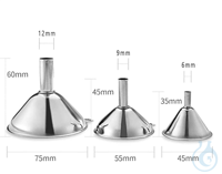 Trichter - Set, Edelstahl  Trichter - Set, Edelstahl, 3er Pack, 3 verschiedene Größen, robust und...