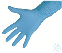 Handschuhe, Nitril, XXL, VE = 50 Stk.  Handschuhe, Nitril, puderfrei, Größe XXL (11), lang, VE =...