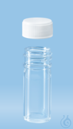 Schraubröhre 7 ml, 47x20 mm, Flachboden, PC, VE = 1000 St  Schraubröhre 7 ml, 47x20 mm,...