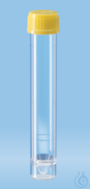 Schraubröhre 10 ml, 97x16 mm, Flach-/Spitzboden, PS, VE = 1000 St  Schraubröhre 10 ml, 97x16 mm,...