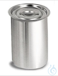 Behälter mit Deckel, Edelstahl, 4 L  Behälter mit Abdeckung, Edelstahl 304, rostfrei,...