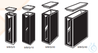 Semi-Mikro Rechteckküvette Typ 9, mit PTFE Deckel, SD 10 mm, Quartz Spectrosil  Semi-Mikro...