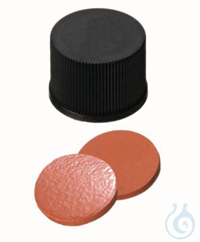 Schraubkappen ND13, VE=100 St.  Schraubkappen ROTILABO® ND13 geschlossen, Naturkautschuk orange...