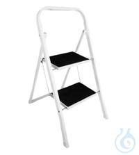 Klapptritt, aus Stahl, 2 Stufen  Klapptritt, aus Stahl, belastbar bis 150 kg, 2 Stufen,...