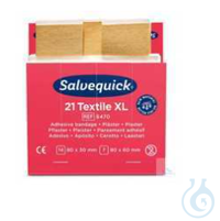 Pflaster Salvequick 6470  Salvequick Pflaster 6470 XL textil, VE = 6 x 21 Pflaster, 678011