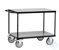 Transportwagen, 2 Etagen, 120 x 80 x 80  Transportwagen, 2 Etagen, L 120 x B 80 cm, bis 600 kg,...