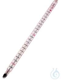 Laborthermometer 0+100:0,1°C 4 Prüfpunkte  Laborthermometer, 0+100:0,1°C, Einschlussform ganz...