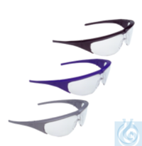 Schutzbrille, Scheibe klar, Bügel silber  Schutzbrille, Scheibe klar, Bügel silber, optimale...