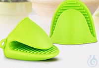 Handschuh aus Silikon, grün, VE= 2 Stück  Silikonhandschuh, grün, Verpackungsabmessungen: 13.4 x...