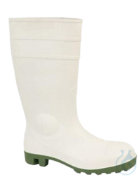 Gummistiefel, Gr. 41, weiß, Stahlkappe  Gummistiefel, Größe 41, weiß, aus PVC, mit Stahlkappe,...