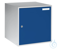 Schließfachwürfel, 450x450x450 mm, blau  Schließfachwürfel, 450x450x450 mm, Korpusfarbe: grau,...